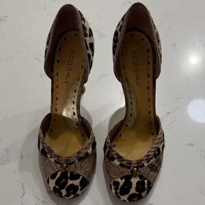 BCBGirls Animal Print Heels